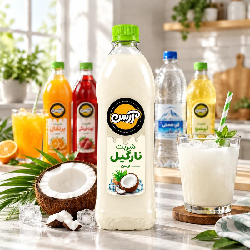 شربت نارگیل آرسن - 800 میلی لیتر 