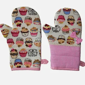 دستکش فر طرح کاپ کیک مجموعه 2 عددی