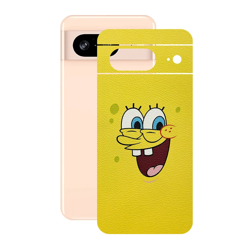 برچسب پوششی ریمکس مدل Leth طرح باب اسفنجی مناسب برای گوشی موبایل گوگل Pixel 8