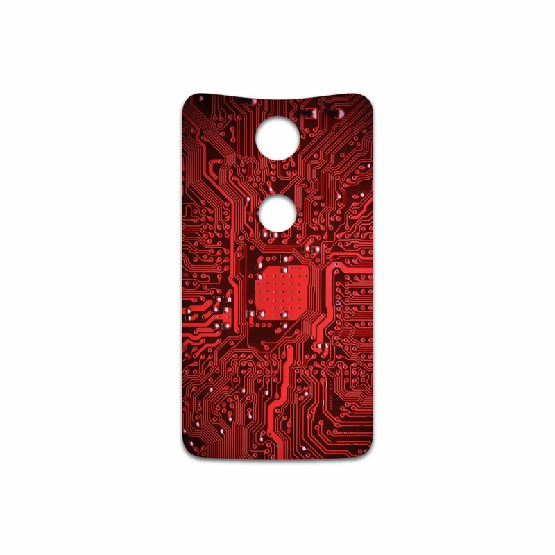 برچسب پوششی ماهوت مدل Red Printed Circuit Board مناسب برای گوشی موبایل گوگل Nexus 6