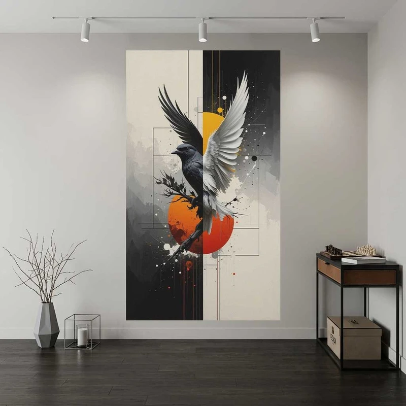 پوستر طرح  مفهومی فانتزی مدل پرنده کد DV1882