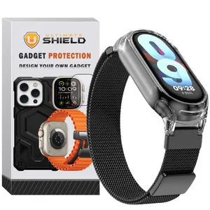 Ultimate shield Milanese set Strap Suitable for Xiaomi Mi band 9