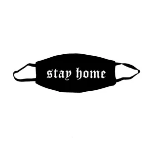 ماسک پارچه‌ای مدل Stay home