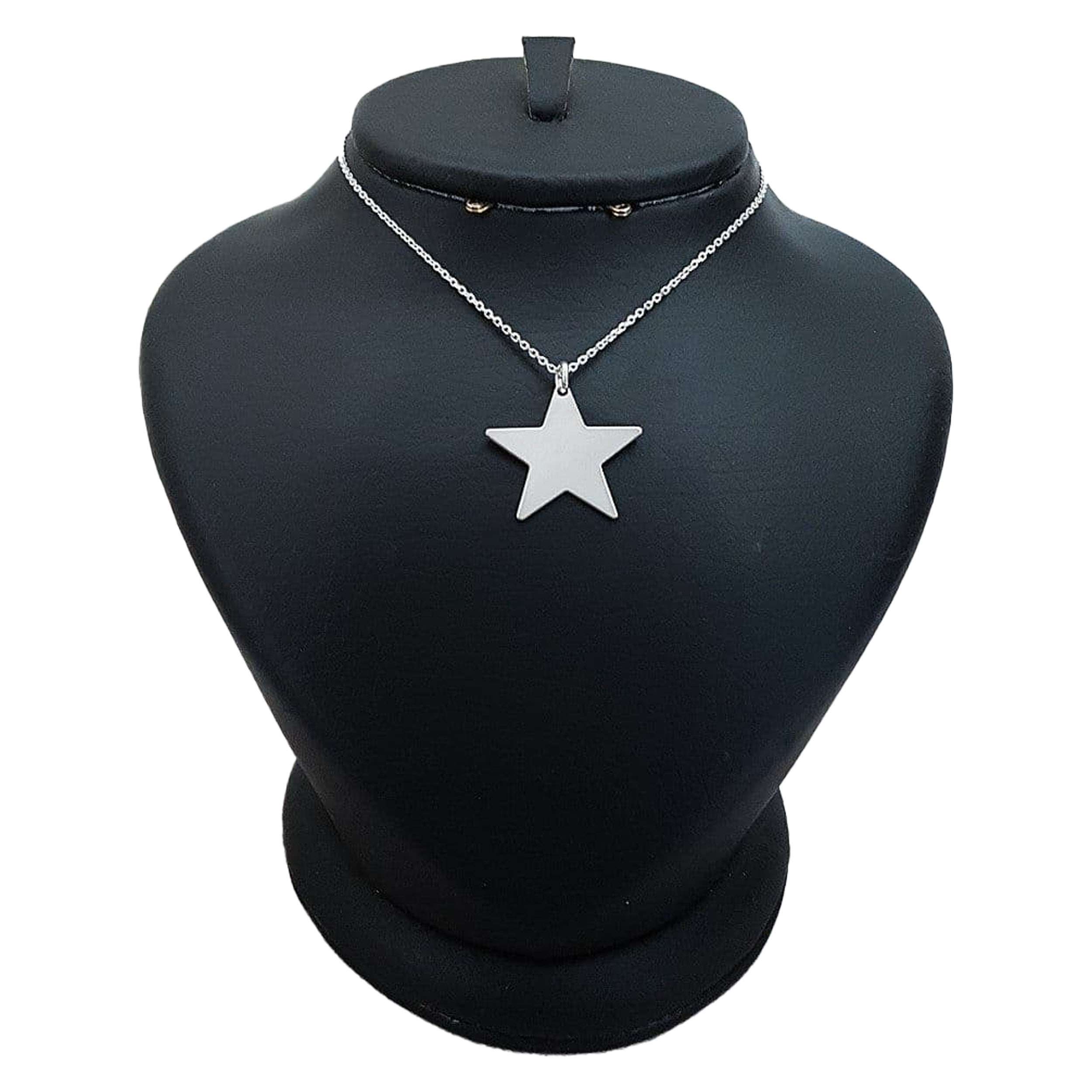 گردنبند نقره زنانه ترمه 1 طرح ستاره کد mas 00687