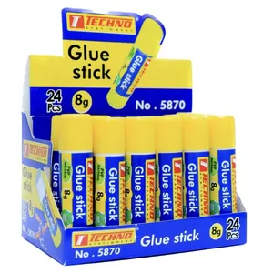 چسب ماتیکی تکنو مدل 5870 کد 8 بسته 24 عددی