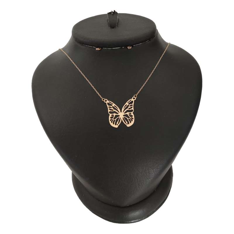 گردنبند نقره زنانه لیردا مدل پروانه shl001 گردنبند نقره زنانه لیردا مدل پروانه shl001