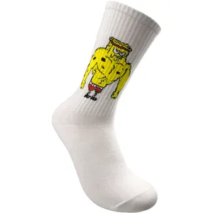 جوراب ساق بلند مدل باب اسفنجی پنبه بدنساز 