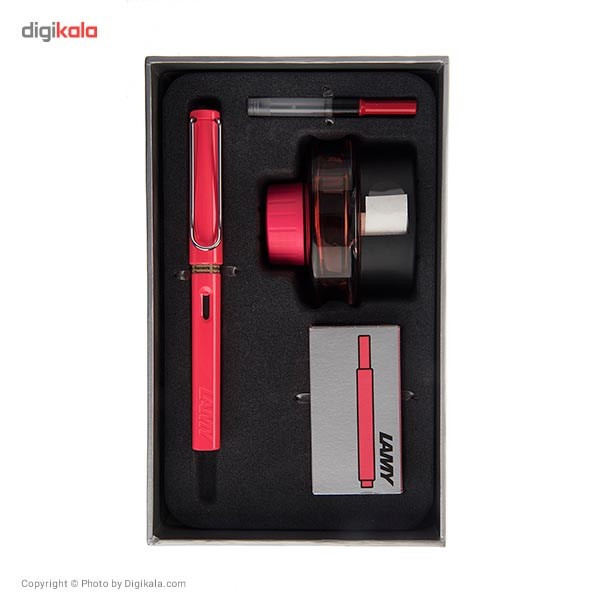 ست خودنویس لامی مدل Safari - قطر نوشتار M به همراه جوهر 50 میلی لیتری