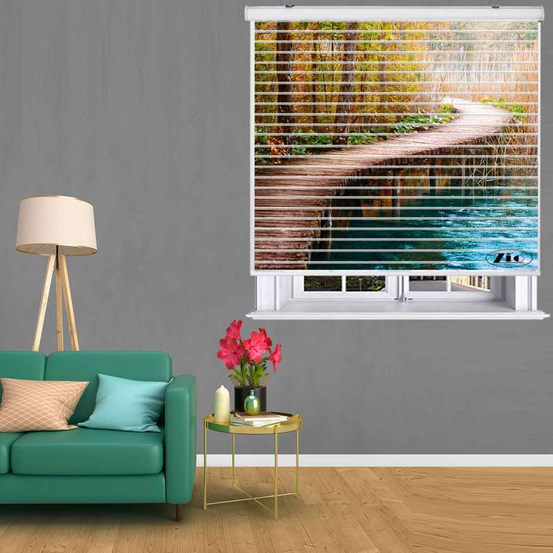 پرده زبرا زیو مدل L-5027 سایز 150x150 سانتی متر