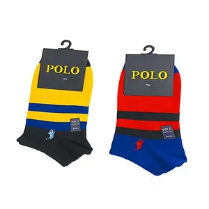 جوراب پولو مدل رینگ رنگی کد 013 بسته 2 عددی