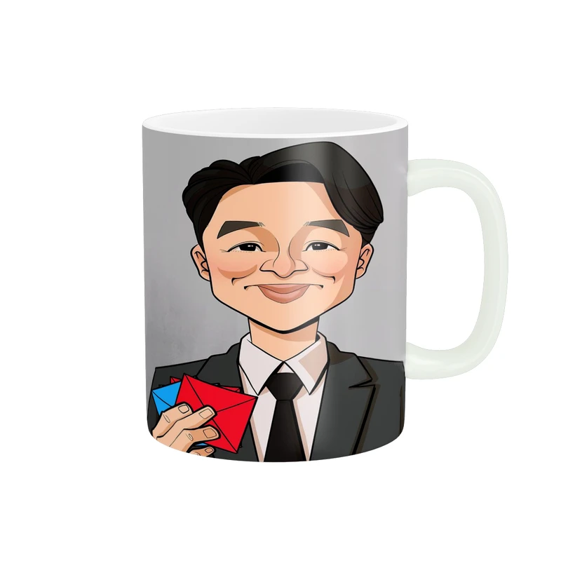 ماگ پادآفرین مدل بازی مرکب طرح اسکویید گیم کد p9244