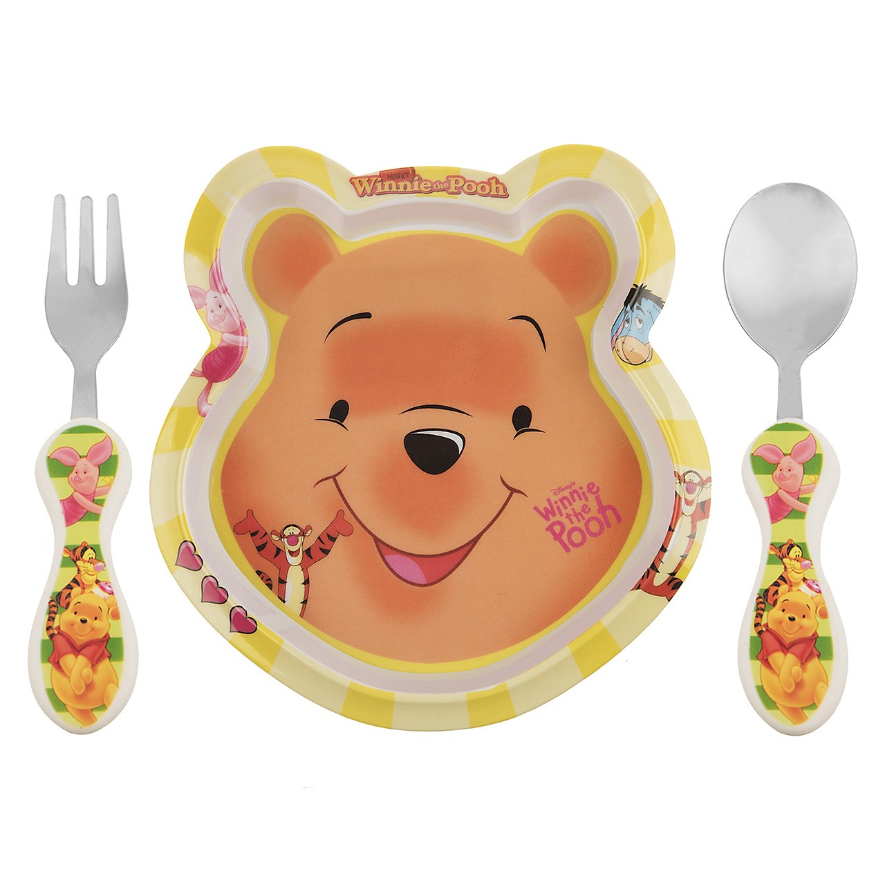 ست 3 تکه غذاخوری کودک کیدکر مدل Pooh