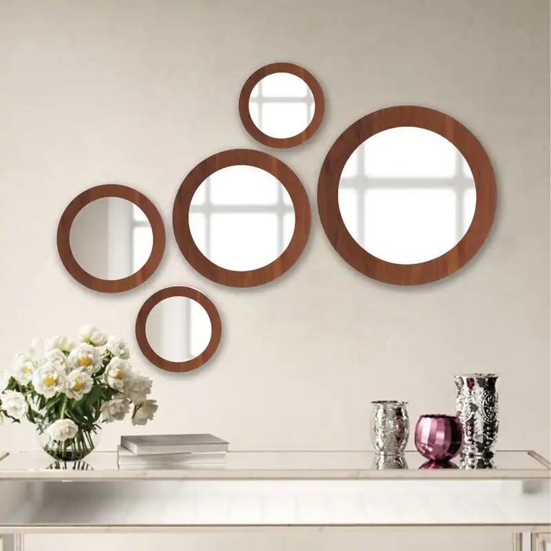 آینه مدل گرد مجموعه 5 عددی
