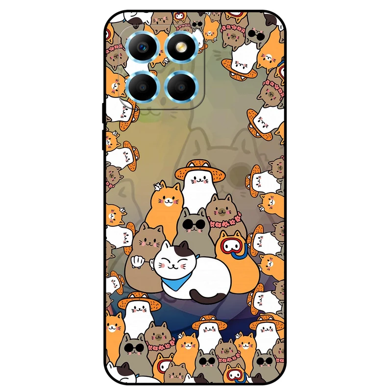 کاور مگافون طرح گربه مدل 7717 مناسب برای گوشی موبایل آنر X6 / X8 5G