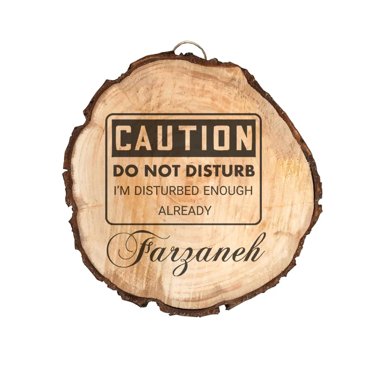 دیوار کوب چوبی مدل اسم فرزانه 415252