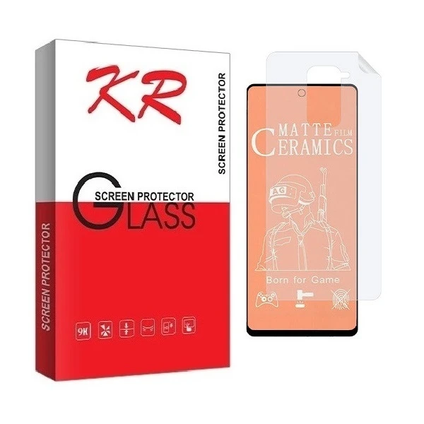 محافظ صفحه نمایش کی آر مدل  2CMN مناسب برای گوشی موبایل شیائومی Redmi Note 9 به همراه محافظ پشت گوشی