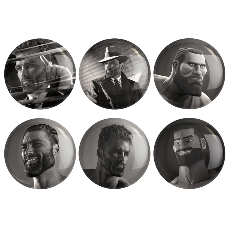 پیکسل خندالو مدل کاکا سنگی گیگاچاد Kaka Sngi Gigachad کد 1446B مجموعه 6 عددی