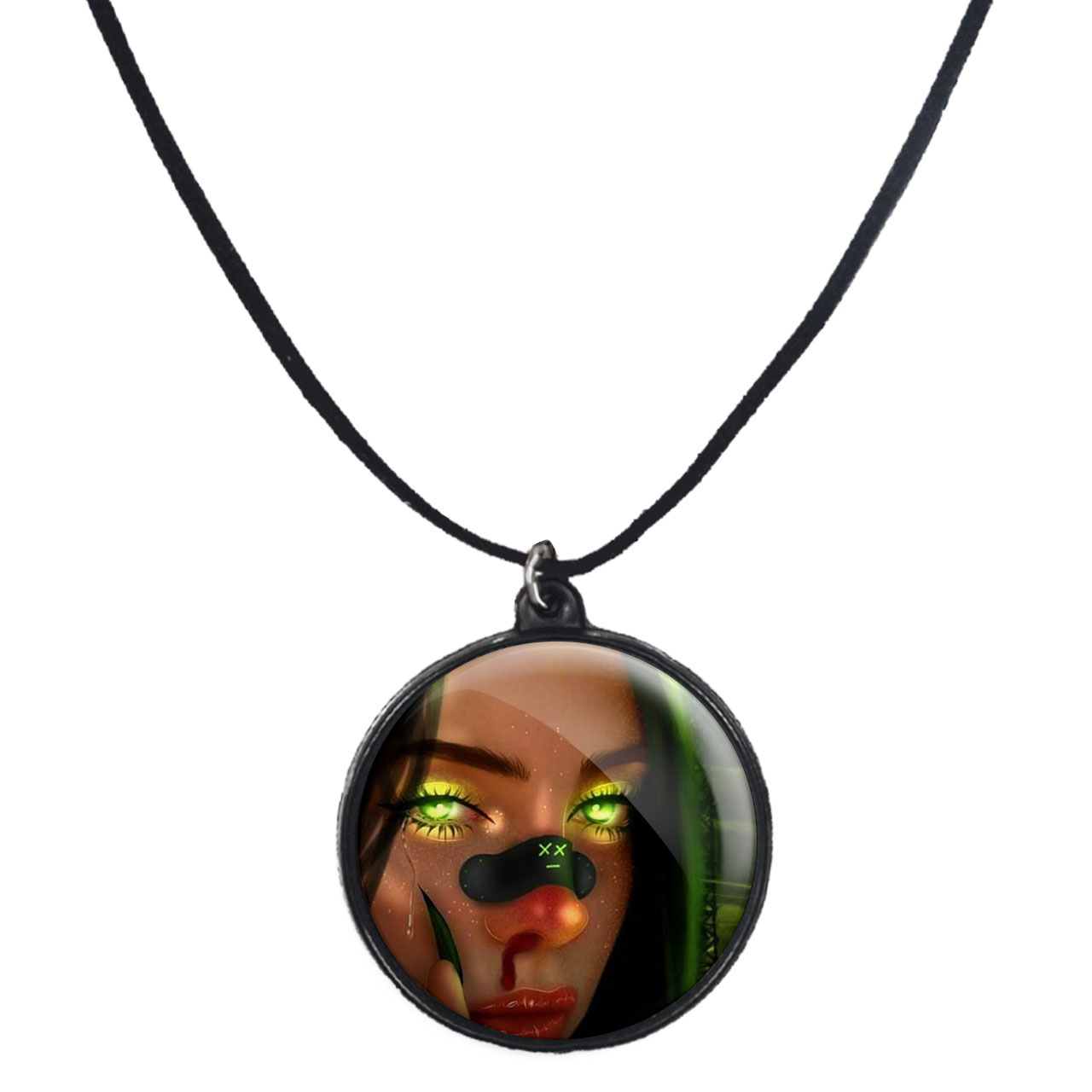 گردنبند پرمانه طرح بیلی آیلیش کد pmb.8402 مدل دو طرفه