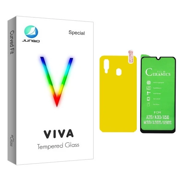 محافظ صفحه نمایش جانبو مدل CR-A20 مناسب برای گوشی موبایل سامسونگ Galaxy A20 به همراه محافظ پشت گوشی