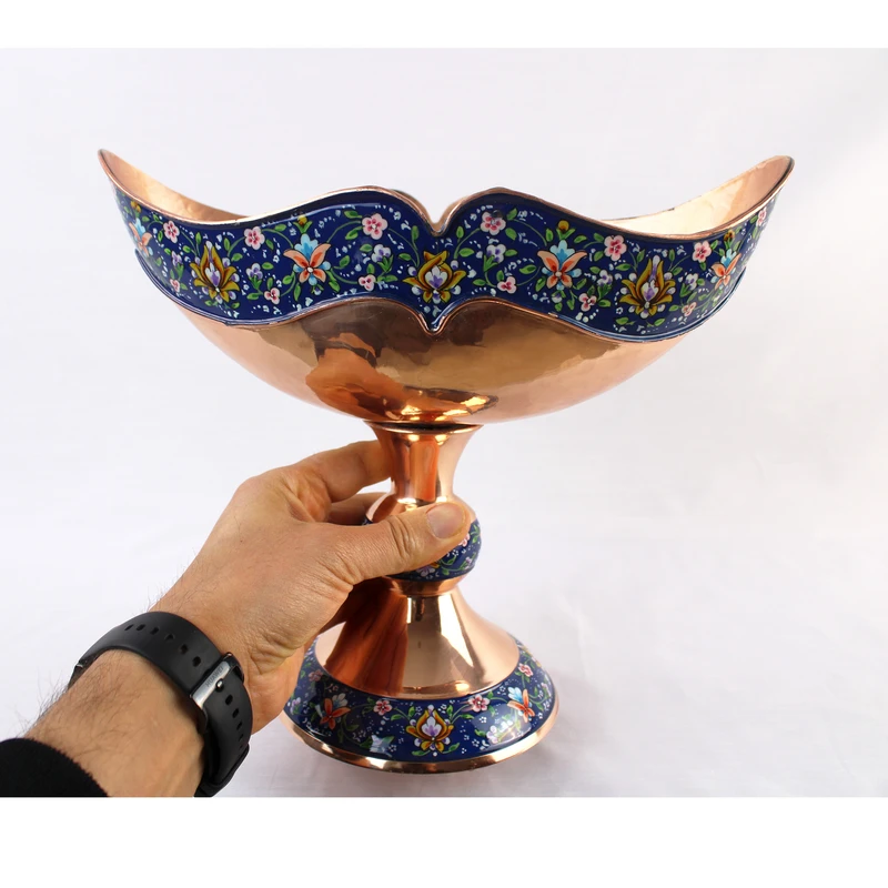 عکس شماره 5 : شکلات خوری مسی مدل کشکول پرداز کد m3