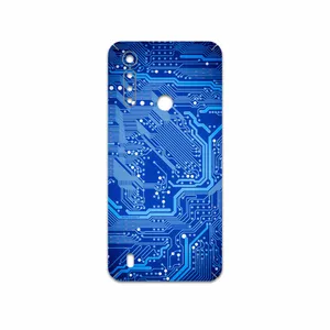 MAHOOT Blue Printed Circuit Board Cover Sticker for Motorola Moto G8 Power Lite