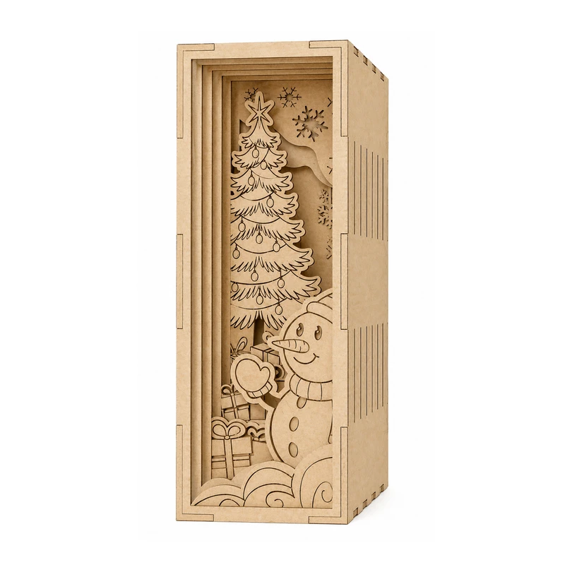 ساختنی 12 تکه مدل ماکت چوبی بین کتابی کد M293