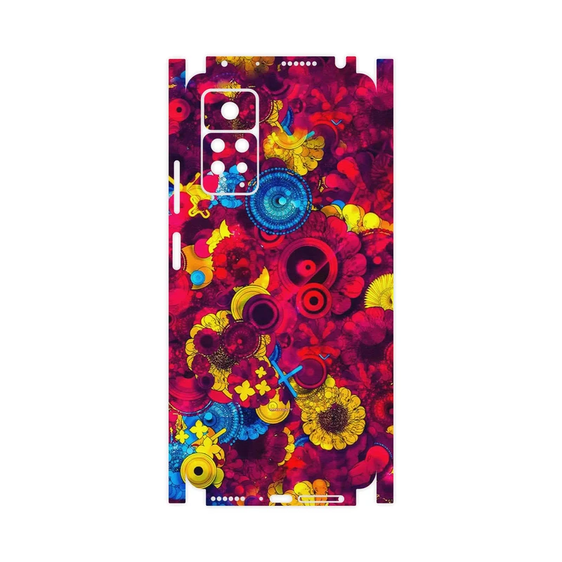 برچسب پوششی ماهوت مدل Vector Flower Garden Digital Art-FullSkin مناسب برای گوشی موبایل شیائومی Redmi Note 11 Pro Plus 5G (India)