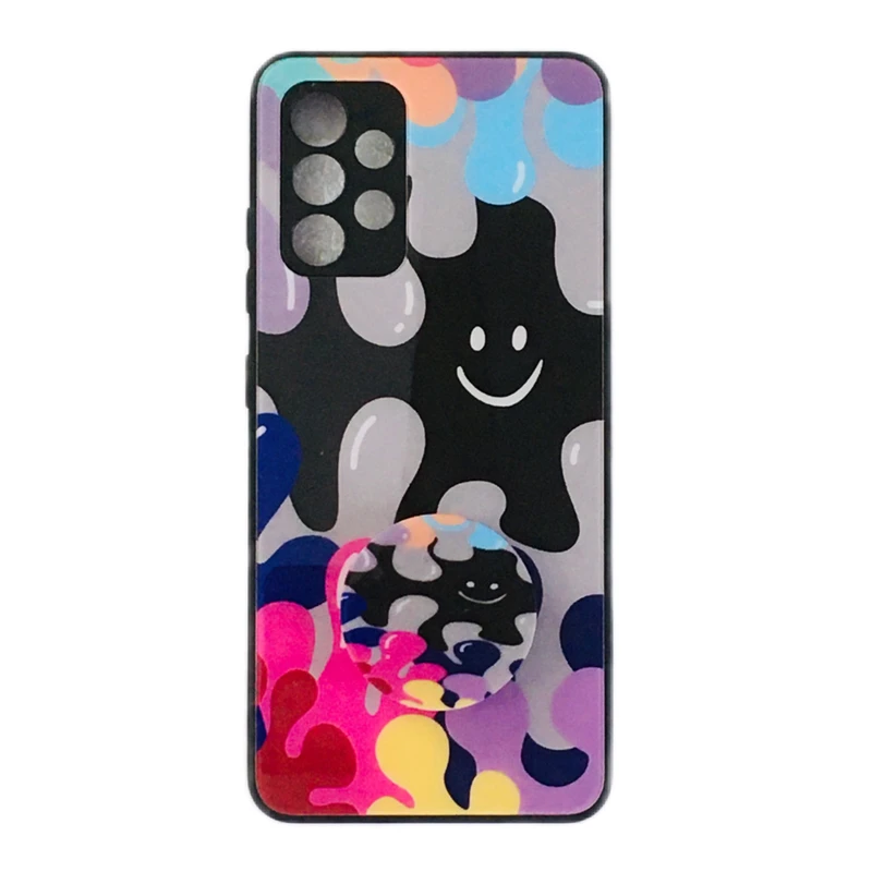 کاور مدل Rain مناسب برای گوشی موبایل سامسونگ Galaxy A32 4G به همراه پاپ سوکت