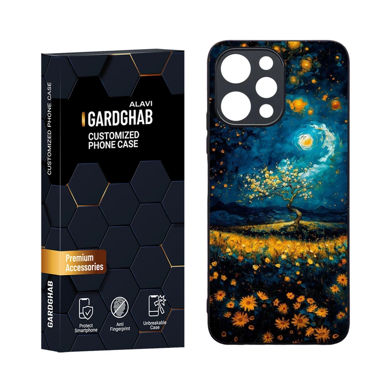 کاور گارد قاب مدل دورژله ای هنری مناسب برای گوشی موبایل شیائومی Redmi 12 4G / 5G