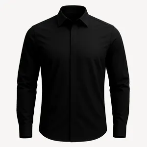 پیراهن آستین بلند یقه برگردان مردانه ابراف مدل ارتاک