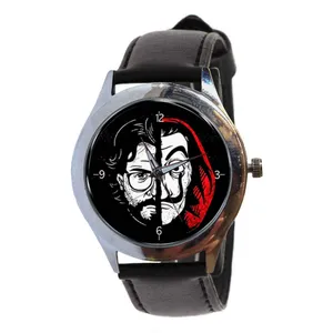 ساعت مچی عقربه ای مدل سریال خانه کاغذی کد 01