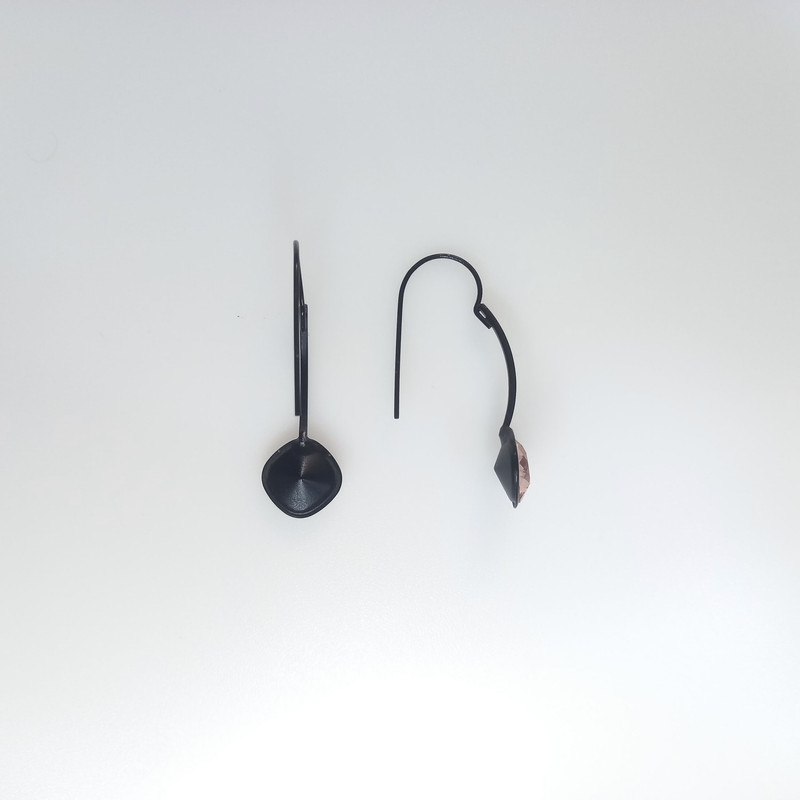 گوشواره دخترانه مدل نگین درشت گوشواره دخترانه مدل نگین درشت