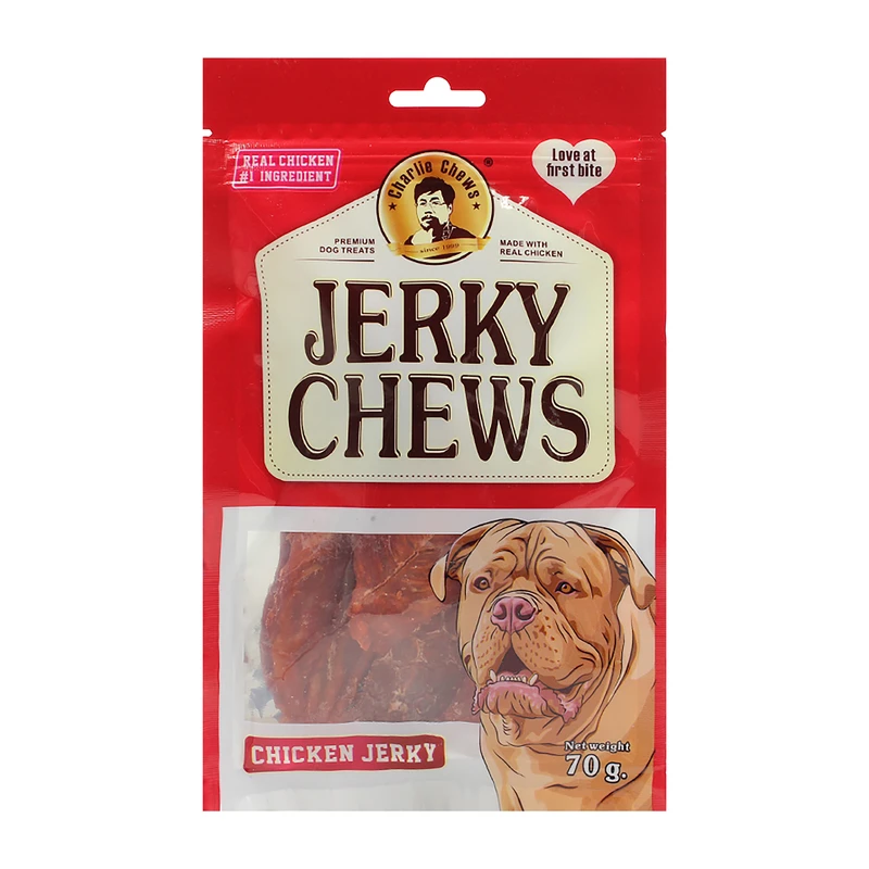 تشویقی سگ جرکی چیوز مدل Chicken Jerky وزن 70 گرم
