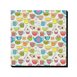 تابلو شاسی ترمه طراحان ایده مدل قوری و فنجان کد cfp1052