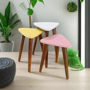میز عسلی مدل لاین 324 کد 89 مجموعه 3 عددی