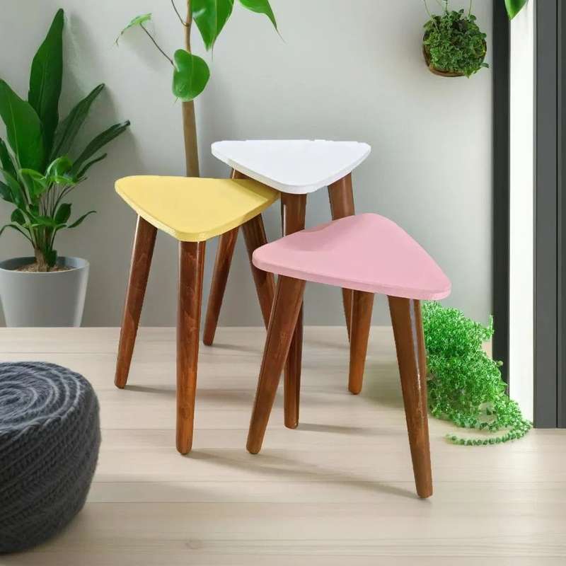 میز عسلی مدل لیون 324 کد 89 مجموعه 3 عددی میز عسلی مدل لیون 324 کد 89 مجموعه 3 عددی