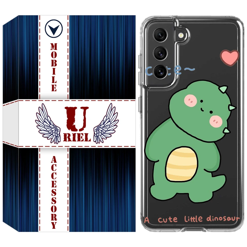 کاور یوریل مدل Clear کد 3 طرح دایناسور مناسب برای گوشی موبایل سامسونگ Galaxy S21 FE