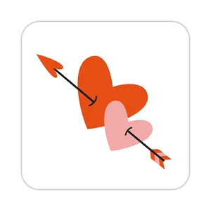 زیر لیوانی کاکتی طرح عاشقانه مدل mp40331