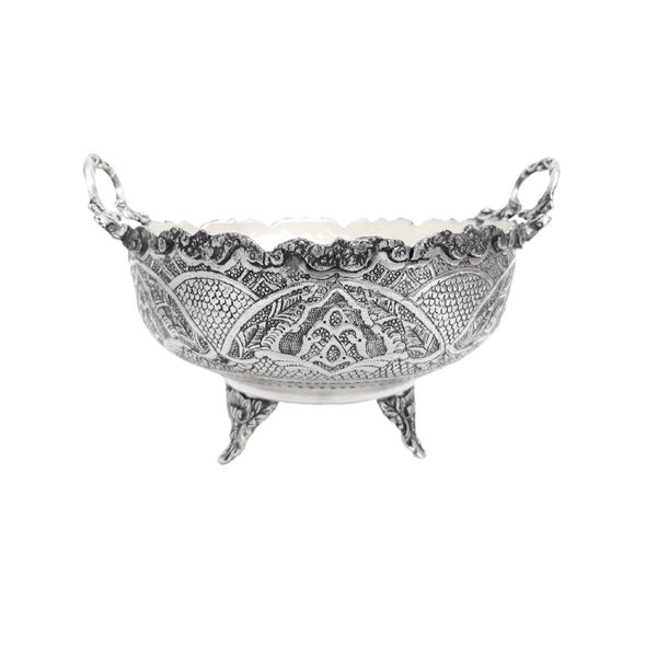 آجیل خوری قلمزنی مدل پایه دار