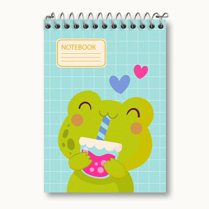 دفتر یادداشت 50 برگ خندالو مدل قورباغه کد N206