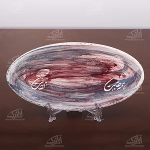سینی سفالی‏ برداشت لعاب‏  آرانیک رنگا آرانیک رنگ طرح ‏حضور‏ مدل 1000900013