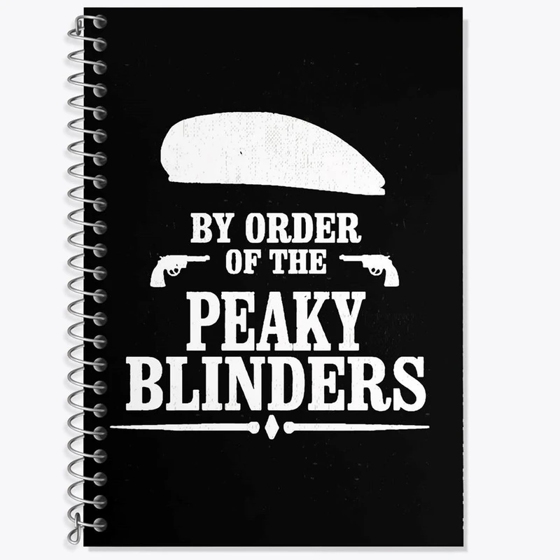 دفتر زبان 50 برگ خندالو مدل سه خط طرح سریال پیکی بلایندرز Peaky Blinders کد 3199