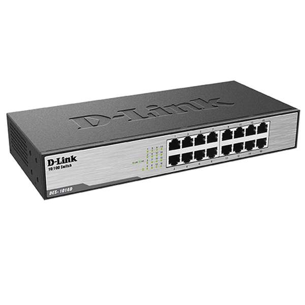 سوییچ 16 پورت غیر مدیریتی و دسکتاپ دی-لینک مدل DES-1016D