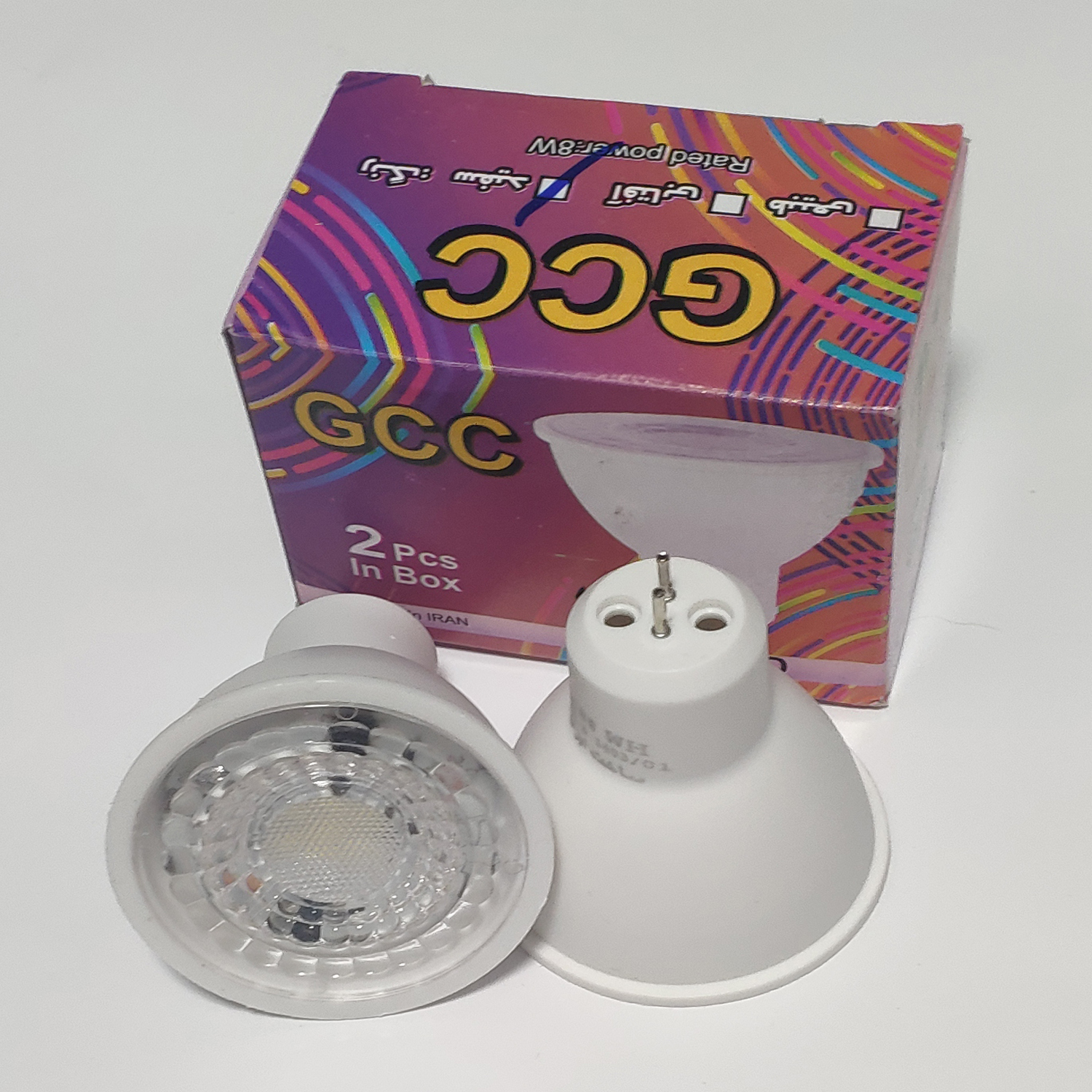 لامپ هالوژن ال ای دی 8 وات مدل GCC پایه سوزنی بسته 20 عددی