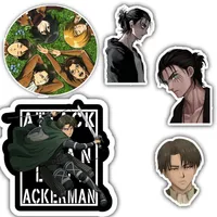 استیکر لپ تاپ و موبایل گوفی طرح انیمه اتک آن تایتان مدل Levi 89 مجموعه 5 عددی