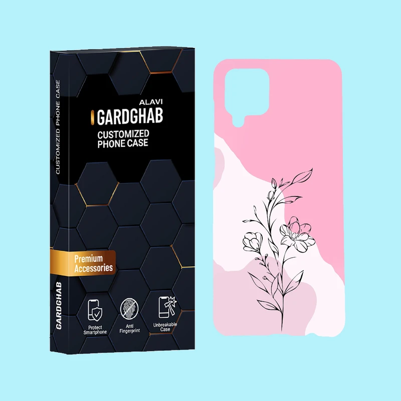 کاور گارد قاب علوی مدل گل مناسب برای گوشی موبایل سامسونگ Galaxy A12