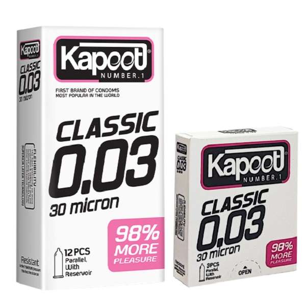 کاندوم کاپوت مدل 30 میکرون بسته 10 عددی به همراه کاندوم کاپوت مدل Classic بسته 3 عددی کاندوم کاپوت مدل 30 میکرون بسته 10 عددی به همراه کاندوم کاپوت مدل Classic بسته 3 عددی