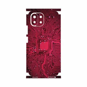 MAHOOT Red-Printed-Circuit-Board-FullSkin Cover Sticker for Xiaomi 11 Lite 5G NE