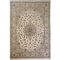 فرش دستبافت نه متری فرش رضا ترکمنی طرح نایین کد 312