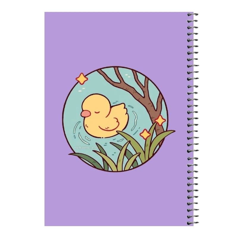 دفتر مشق 80 برگ اس جی مدل جوجه اردک   